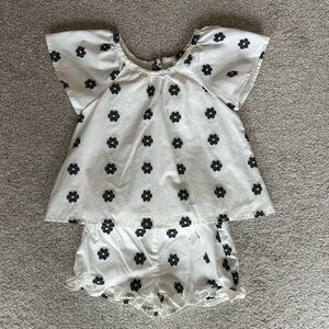 Floral Print Top and Shorts Set